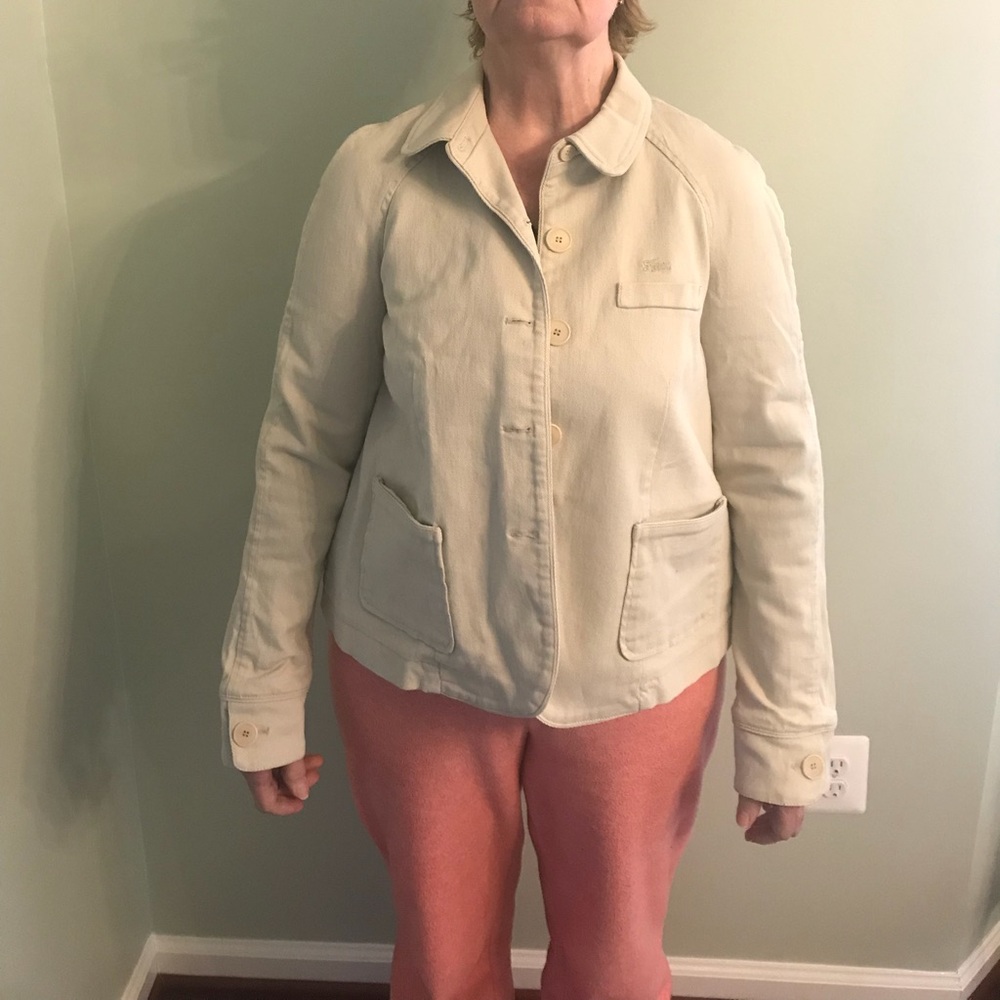Lacoste jacket beige Sz 44, Sz M